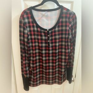 Piphany Williamsburg Plaid top Size M